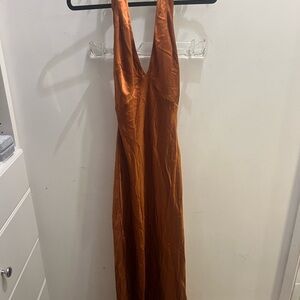 Reformation Orange Maxi Dress